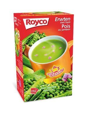 Royco Minute Soupe pois+jambon 25pc Classic