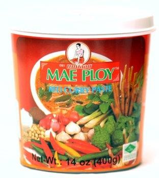 Curry Rouge en pâte 400gr Mae Ploy