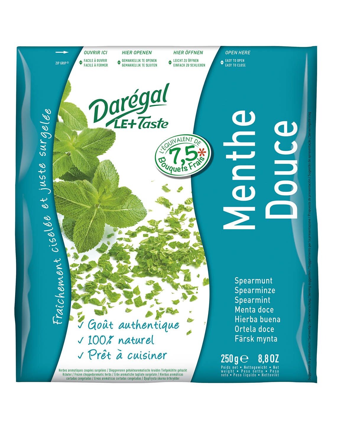 Daregal Menthe 250gr Herbes Aromatiques Surgeleées