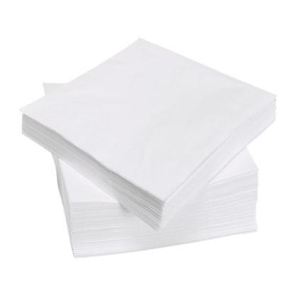 Serviette papier blanc 1 épaisseur 33x33cm 500pc