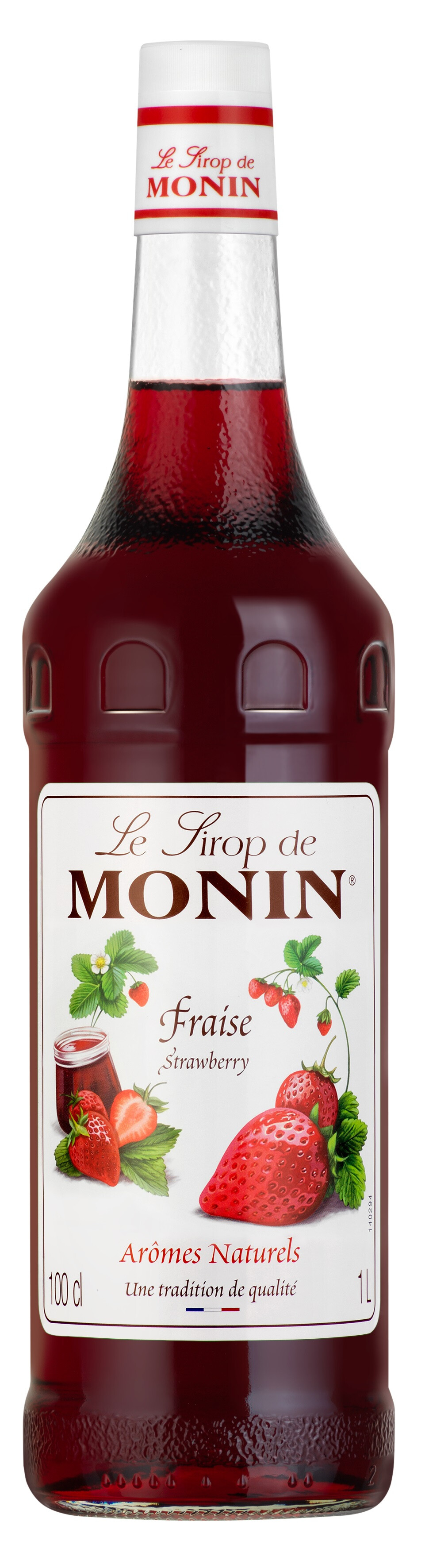 Le Sirop de Monin saveur fraise 1L 0%