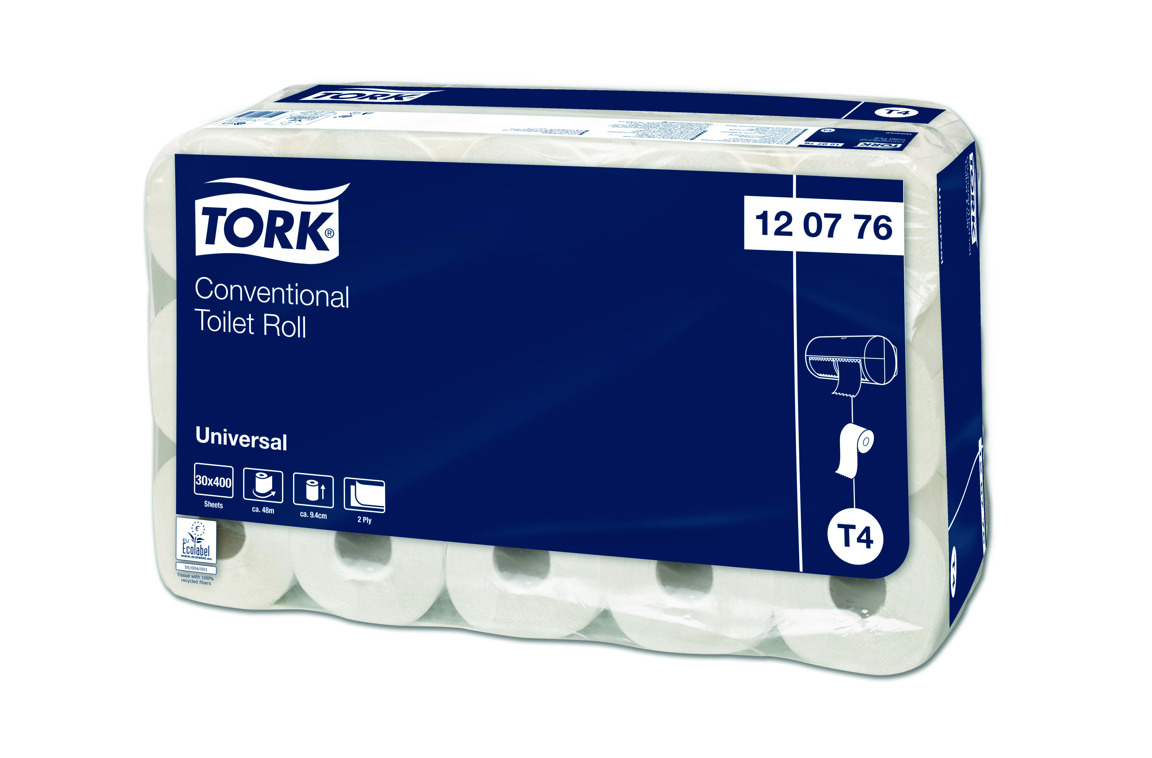 Tork Papier Toilette 2-plies T4 distributeur 30rouleaux 120776