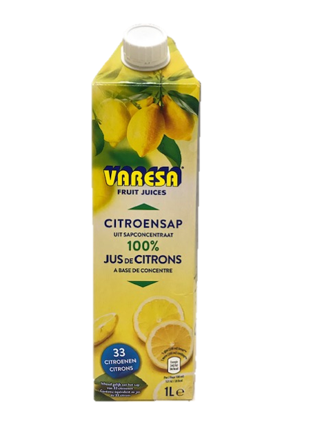 Jus de citron Varesa 1L Brique Alimentaire