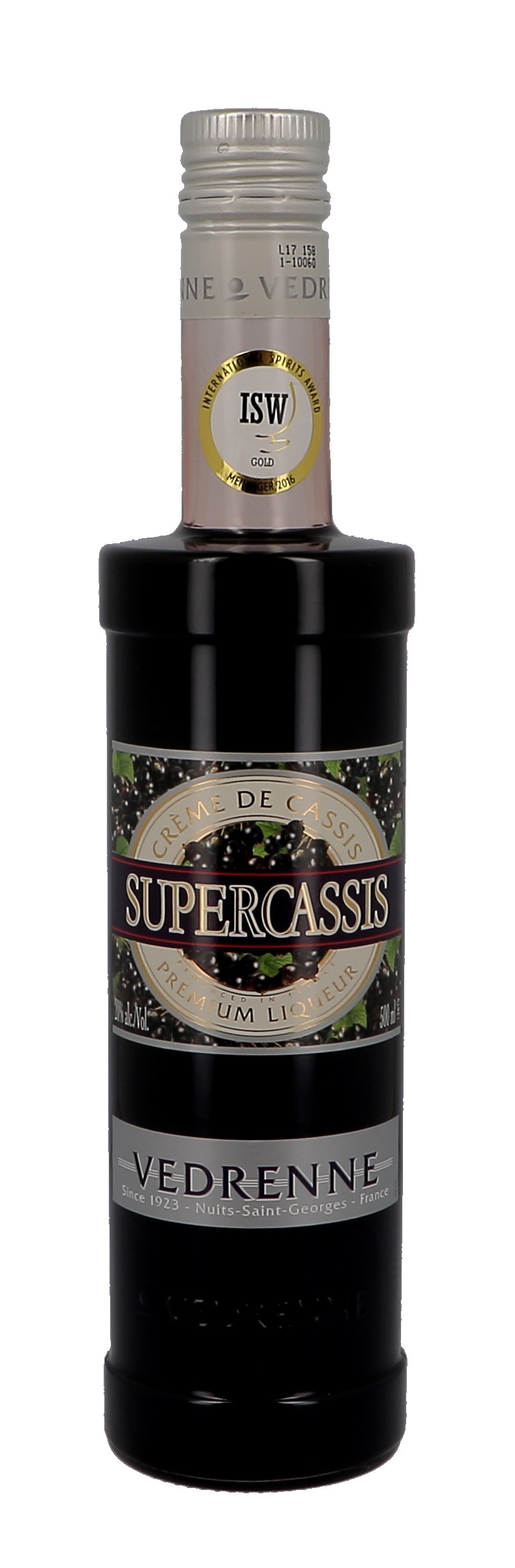 Vedrenne Supercassis Creme de Cassis 50cl 20% Liqueur