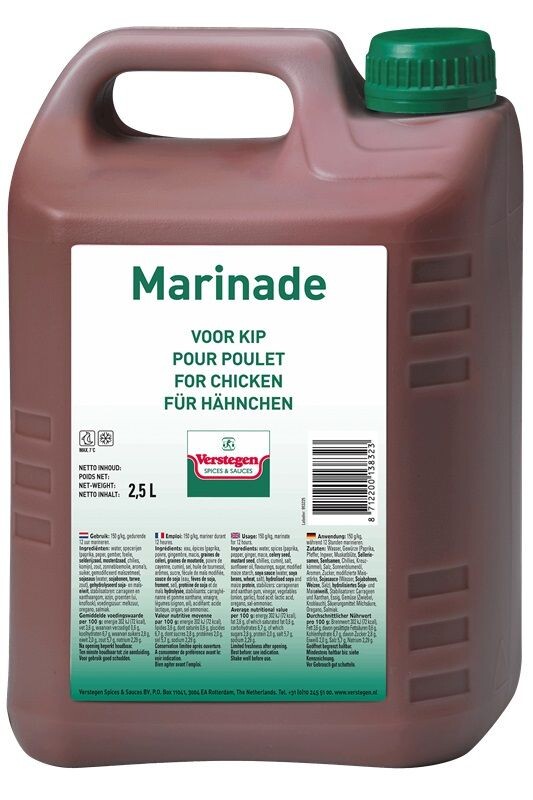 Verstegen Marinade pour Poulet 2.5L Pure