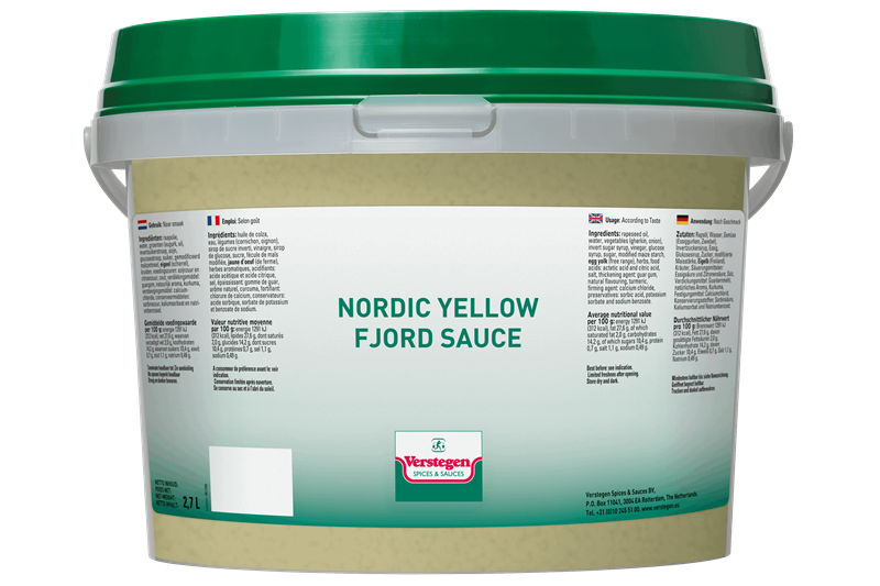 Verstegen sauce Nordic Yellow Fjord 2.7L seau