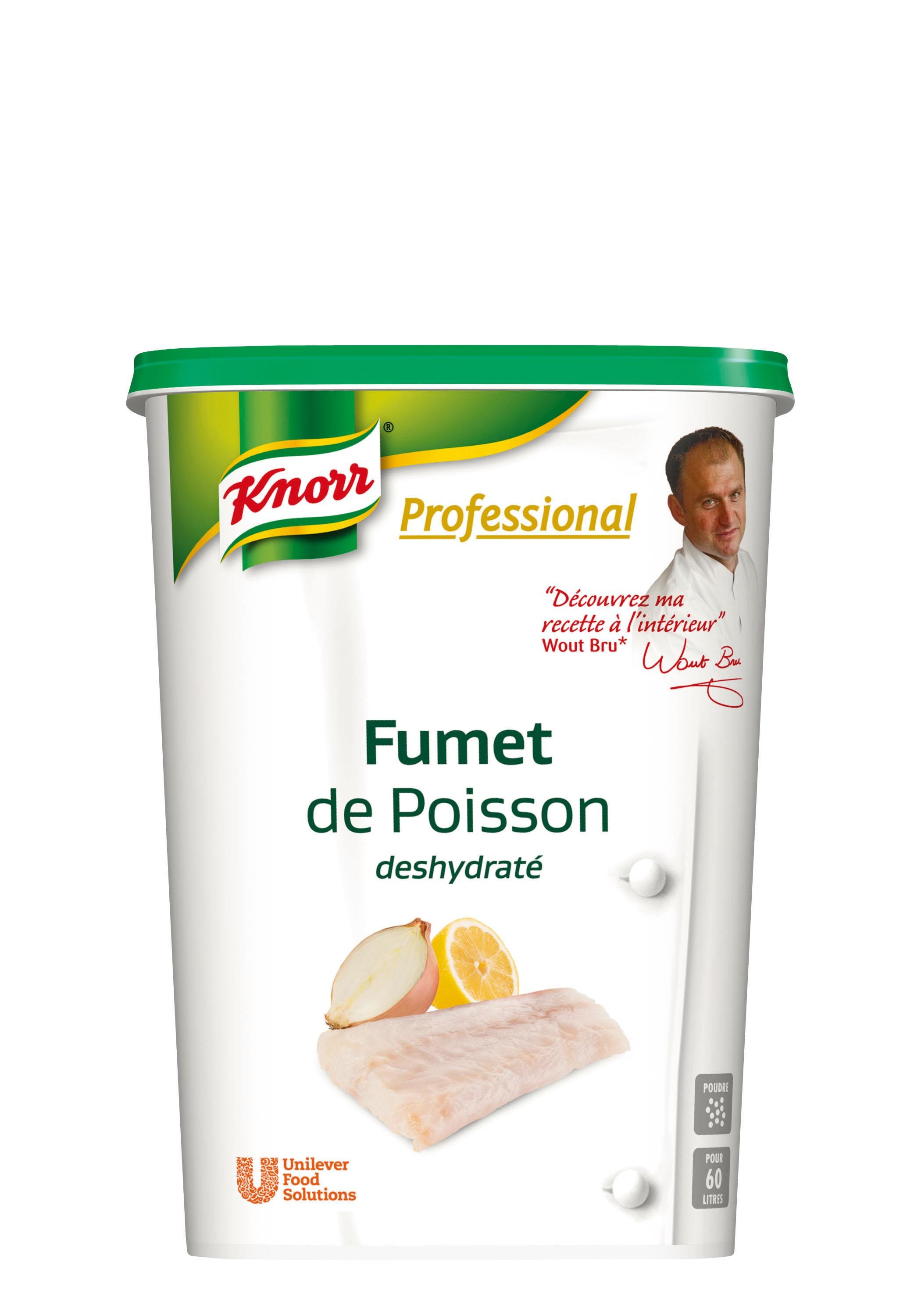Knorr Professional Fumet de Poisson Deshydraté en Poudre 900gr Carte Blanche