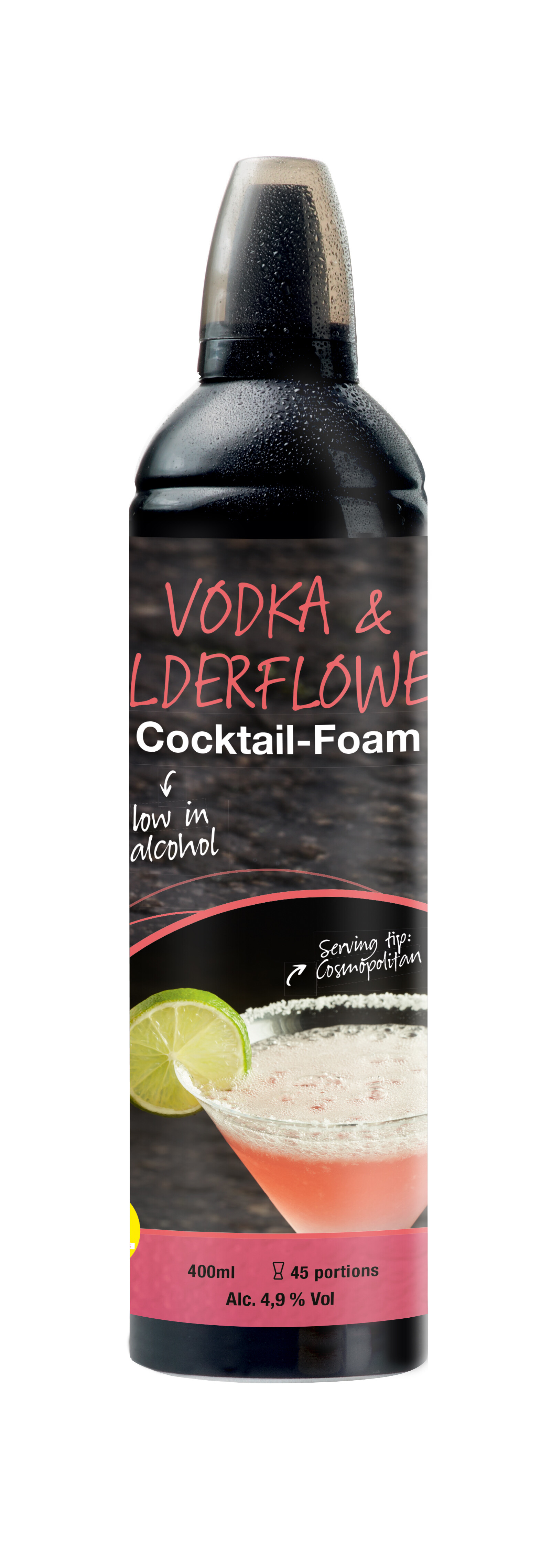 Cocktail EasyFoam Vodka & Fleur de Sureau 400ml R&D Food Revolution by Didess