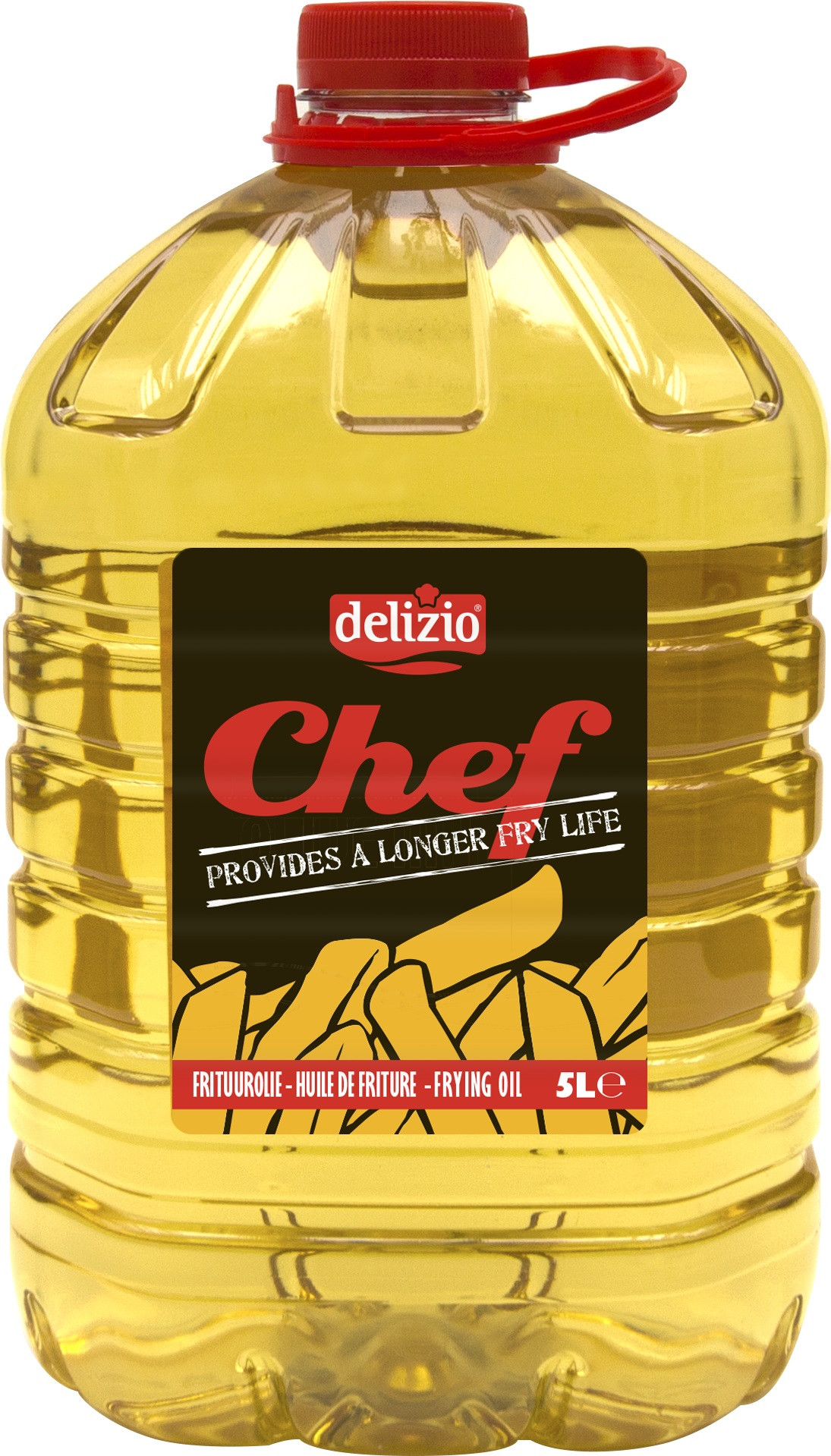Delizio Chef huile de friture 5L bouteille PET