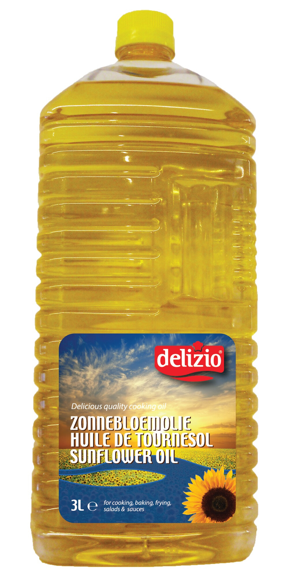 Delizio Huile de Tournesol 3L bouteille PET