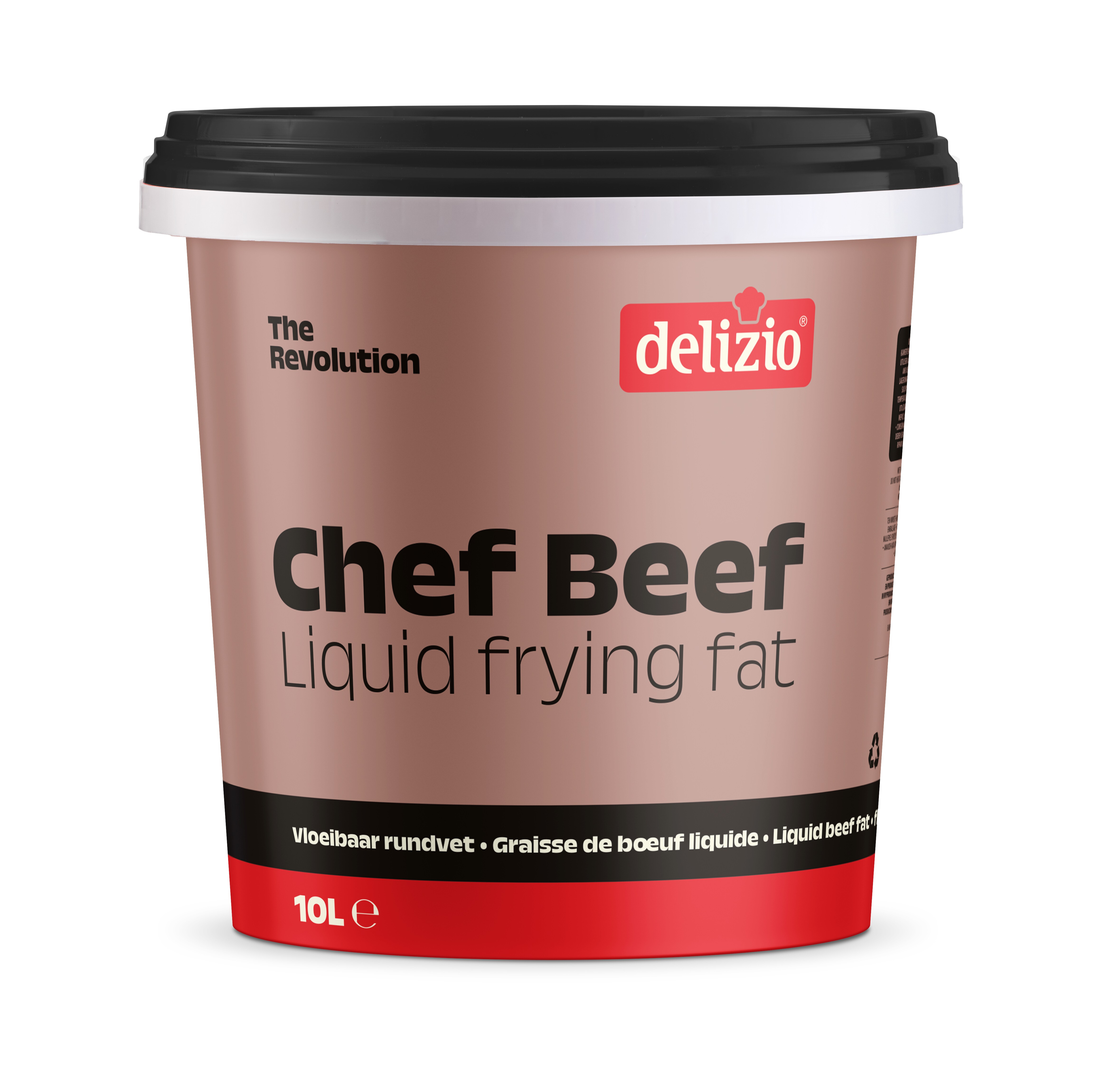 Delizio Chef Graisse de Boeuf Liquide 10L seau