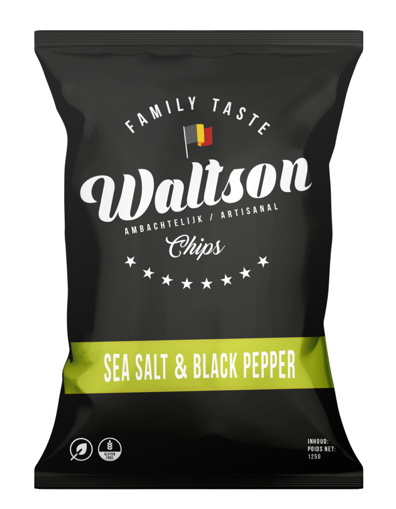 Waltson Chips Artsanal Poivre Noir & Sel Marin 125gr