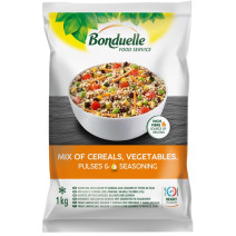 Bonduelle Mix Céréales Sarrasin , Boulgour & Quinoa aux legumes & feves de soja 1kg Surgelé