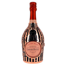 Champagne Laurent Perrier Cuvée Rosé 75cl Brut + Robe Metal Bambou 