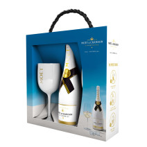 Champagne Moet & chandon Ice Imperial 75cl + 2 verres emballage cadeau