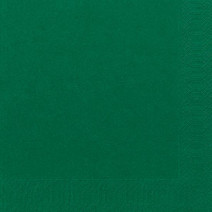 Serviettes en papier vert foncé 2-couches 40x40cm 125pc Duni