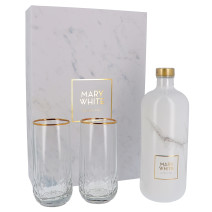Vodka Mary White 70cl 40% + 2 verres Emballage Cadeau 