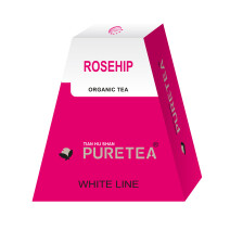 Tian Hu Shan White Line Puretea Rosehip 36pc Thé Eglantier Biologique
