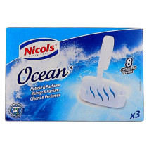 Nicols Ocean 3x40gr bloc désodorisant toilette