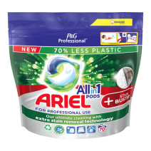 Ariel Professional doses de lessive liquide 3in1 Pods + Ultra Détachant 70pc