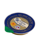 Portions en coupelle Beurre D'Isigny St.Mere demi sel 60x10gr alu cup
