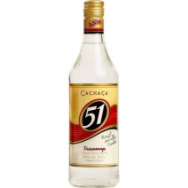 Cachaca 51 Pirassununga 1L 40% base pour Caipirinha