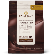 Barry Callebaut Pastilles chocolat noir Power 80 fondant 2,5kg callets
