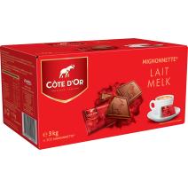 Cote d' Or Mignonnettes Chocolat Lait 300pc Emballes Individuellement 3kg