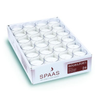 Recharges Bougies Highlight transparent 24pc Spaas