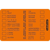 Labelfresh 500 Etiquettes 70x45mm Allergènes