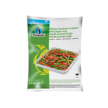 Paprika Tweekleur Reepjes Rood/Groen 2.5kg Diepvries