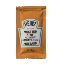 Moutarde portions en sachets individuels 10ml 10.5gr Heinz