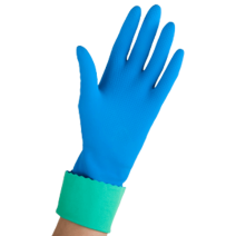 Vileda gants de ménage usage courant large 1paire Comfort & Care Bleu