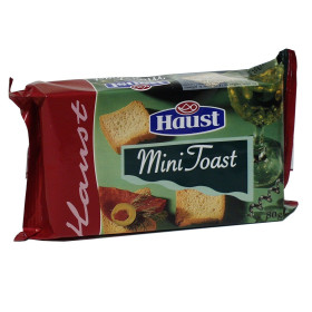 Haust Mini Toast Naturel Carré 80gr