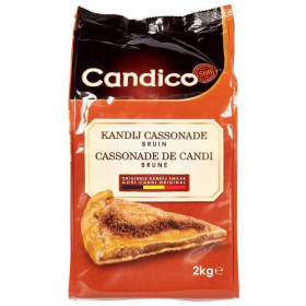 Cassonade de candi brune foncé 2kg Candico