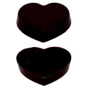 Coupe forme coeur en chocolat noir 75pc DV Foods