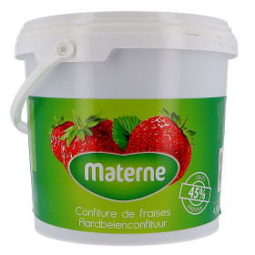 Materne Confiture de fraises 4.5kg seau