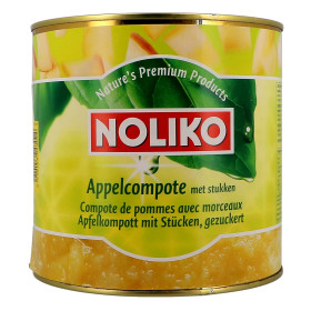 Noliko Compote de pommes avec morceaux 2650gr en boite 3L