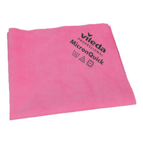 Vileda Professional MicronQuick Lavettes Microfibres 38x40cm rouge 5pc