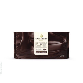 Callebaut chocolat couverture 811 Noir 5x5kg bloc