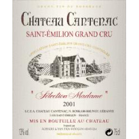 Chateau Cantenac "Selection Madame" 1.5L 2016 St.Emilion Grand Cru