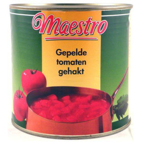 Maestro tomates concassées = cubes 6x2500gr boite