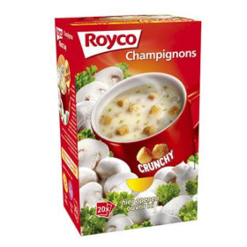 Royco Minute Soupe champignon + croutons 20pc Crunchy
