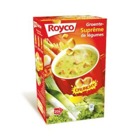 Royco Minute Soupe suprème de légumes 20pc Crunchy