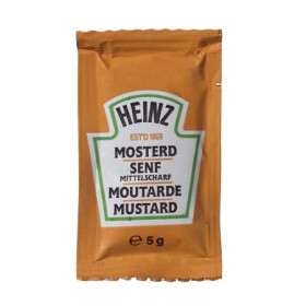 Moutarde portions en sachets individuels 10ml 200x10.5gr Heinz