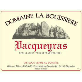Vacqueyras rouge 75cl 2015 Domaine La Bouissière