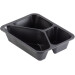 Barquette Repas Alimentaire Duni Cater Line 3compartiments 227x178x50 Noir 216pc 160065