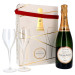 Champagne Laurent Perrier 75cl Brut + 2 Verres Emballage Cadeau