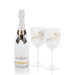 Champagne Moet & chandon Ice Imperial 75cl + 2 verres emballage cadeau