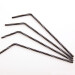 Buigrietjes zwart streep goud/wit 6mm/24cm 250st Sier Disposables